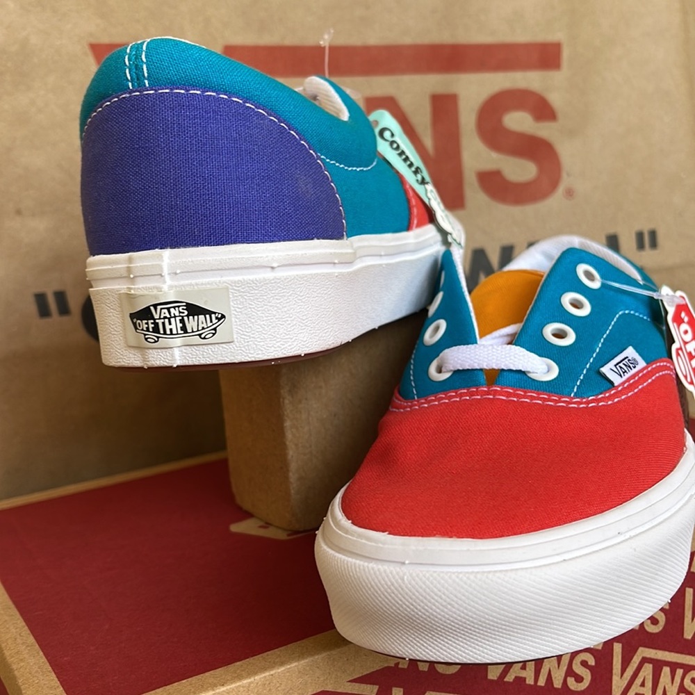 Vans Comfycush Era Multi Block Multi/True White sneakers WMNS - Picture 10 of 16